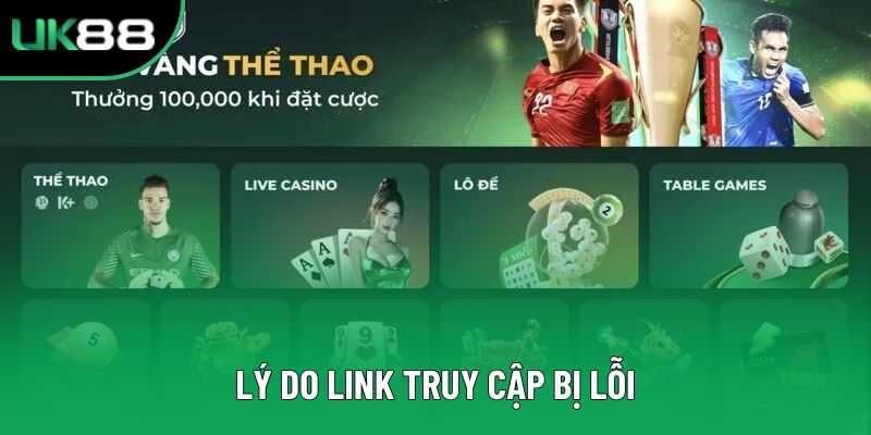 Lý do link truy cập bị lỗi